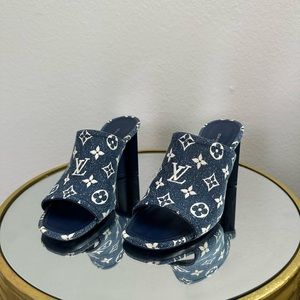 LV denim mule heel 39